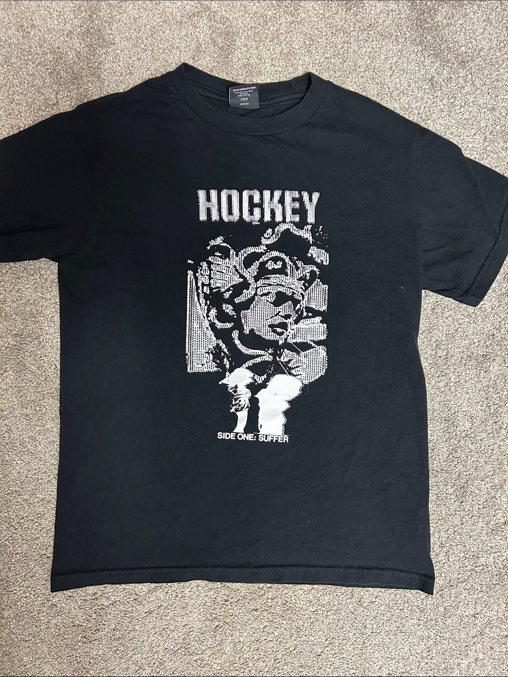 Vintage Hockey Brand Black Graphic Shirt